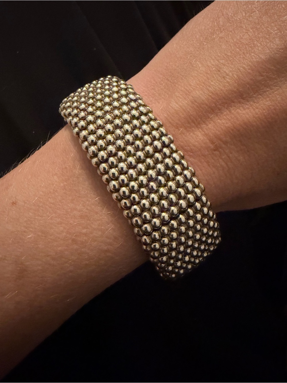 Lagos Sterling Silver Caviar Bracelet | 23mm (6.5 inch)